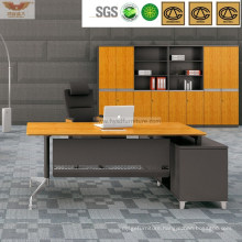 Executive Manager Desk L-Shape Table Cabinet Melamine Computer Desk (H60-0103)